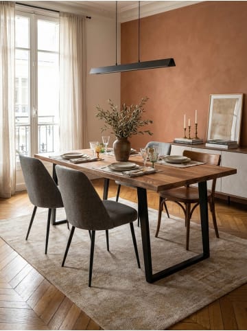 KADIMA DESIGN Esszimmertisch 120x60x76 cm Massivholz / Metall Esstisch