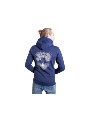 Life-Tree Hoodie für Herren in blau