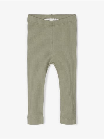 name it Baby Leggings mit Rippstruktur in Silver Sage