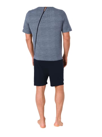 NORMANN Pflegeoverall kurzarm Eteiler Reißverschluss an Rücken - 62720 in navy