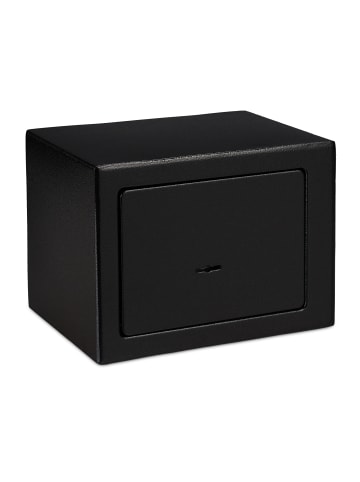 relaxdays 3x Möbeltresor in Schwarz - (B)23 x (H)17 x (T)17 cm