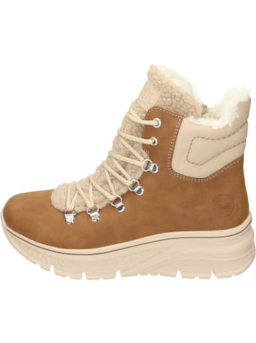 rieker Schnürstiefeletten in mandel/lehm/beige