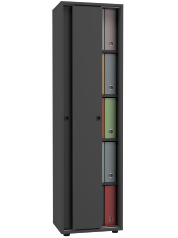 VCM  Büroschrank Aktenschrank Ulas 5fach in Anthrazit