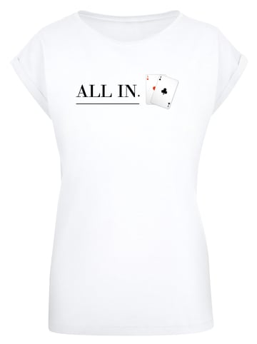 F4NT4STIC T-Shirt Poker All In Karten in weiß