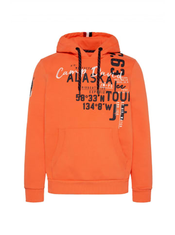 CAMP DAVID  Hoodie 'Alaska Ice Tour' in orange