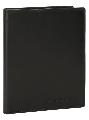 Bugatti Geldbörse SUPER SLIM RFID echt Leder in schwarz
