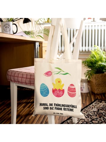 Mr. & Mrs. Panda Umhängetasche Küken Schlüpfen mit Spruch in Creme