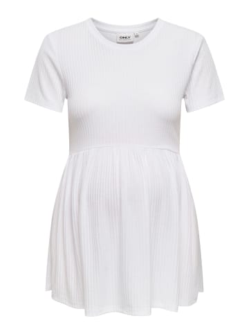 ONLY Top mit Schößchen in White