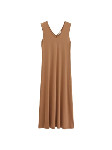 Marc O'Polo V-Neck-Jerseykleid shaped in Burnt Brown