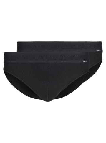 Skiny Slip 2er Pack in Schwarz