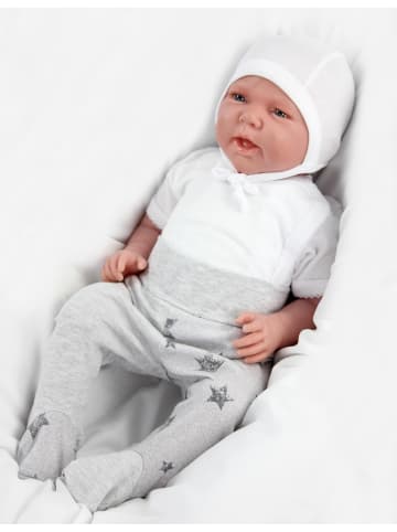 TupTam Unisex Baby Erstlingsmütze zum Binden 2er Pack in weiß