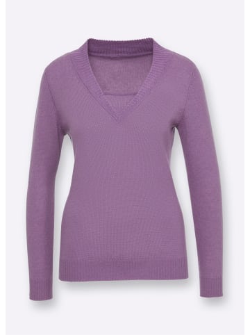 WITT WEIDEN Kaschmirpullover in flieder-meliert