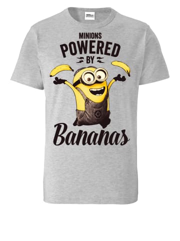 Logoshirt Print T-Shirt Minions in grau-meliert