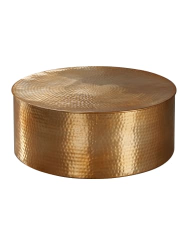 KADIMA DESIGN Couchtisch 75x31x75 cm Aluminium Beistelltisch Orientalisch