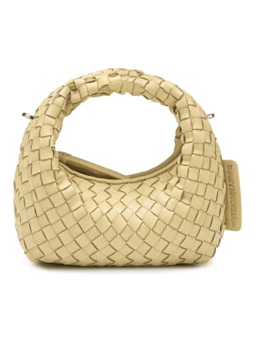Les Visionnaires Greta Micro weave Handtasche Leder 20 cm butter yellow