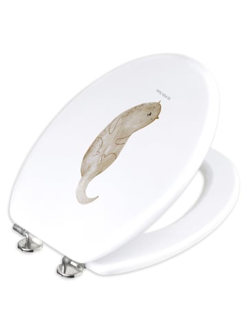 Mr. & Mrs. Panda Toilettendeckel Otter Kopfüber ohne Spruch in Weiß