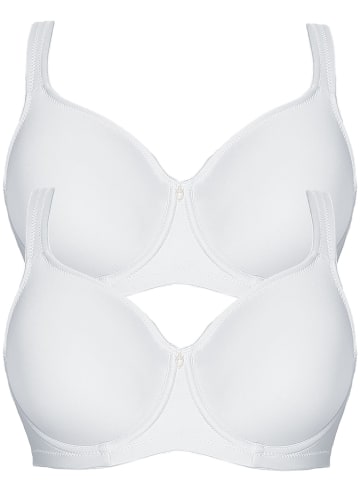Viania 2er Pack Minimizer Bügel BH Basic in weiss weiss