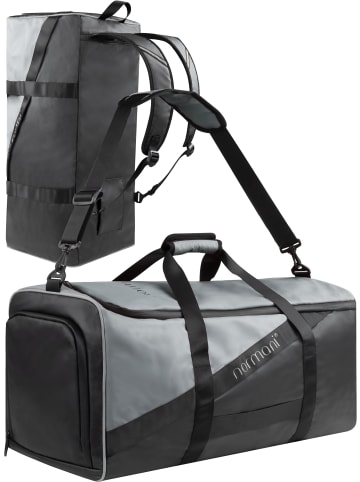 normani Sport- und Reisetasche mit Rucksackfunktion 90 l Nordpass in Grau
