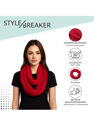 styleBREAKER Seidiger unifarbener Loop in Apricot