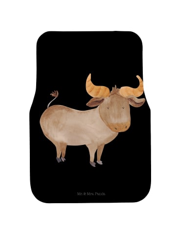 Mr. & Mrs. Panda Fußmatte Auto Sternzeichen Stier ohne Spruch in Schwarz