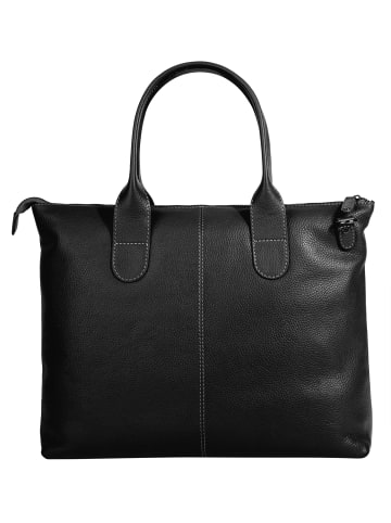 Bugatti Shopper ELSA echt Leder in schwarz