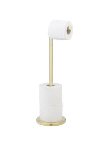 Wenko Toilettenpapierständer 2in1, golden in Gold, (B) 21 x (H) 55 x (L) 17 cm