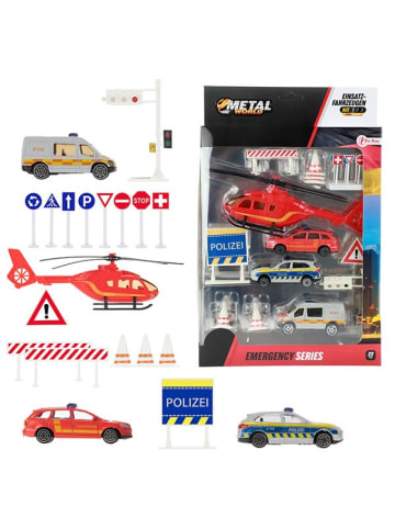 Toi-Toys Rettungsdienst Fahrzeuge Polizei Krankenwagen Straßenschilder 3 Jahre