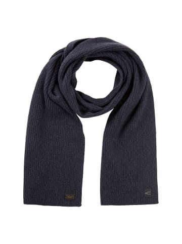 Camel Active Strickschal aus reiner Wolle aus reiner Wolle in Navyblau