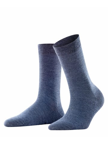Falke Socken Softmerino in Dark blue mel
