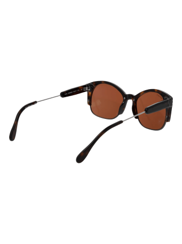 Serengeti Unisex Sonnenbrillen Rund Braun