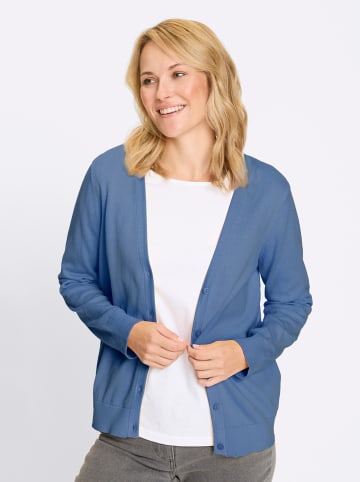 Sieh an! Cardigan in mittelblau