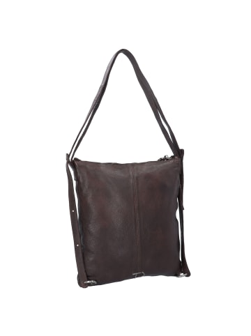 TASCHENDIEB Paniglgasse 4 Schultertasche Leder 33 cm in schoko
