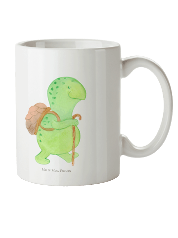 Mr. & Mrs. Panda Pott Schildkröte Wanderer ohne Spruch in Weiß