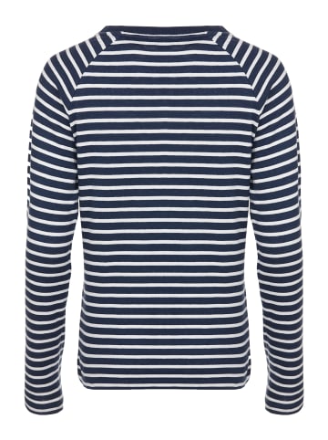 elkline Sweatshirt Tomorrow in darkblue - white