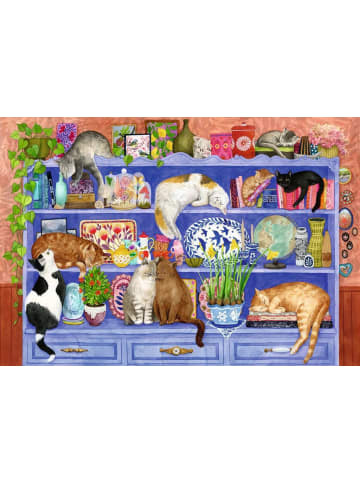 Ravensburger Ravensburger Puzzle 200 Teile Katzen im Regal in bunt