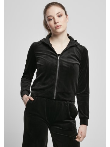 Urban Classics Zip-Kapuzenpullover in Schwarz