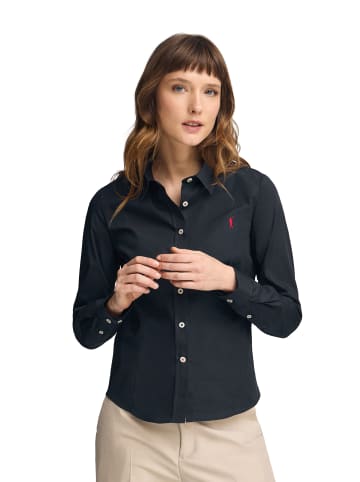 Polo Club Langarmshirt in Navy Blau