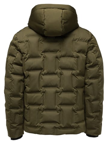 Humy Winterjacke mit Kapuze in Olive