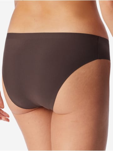 Schiesser Slip Invisible Cotton in deep brown