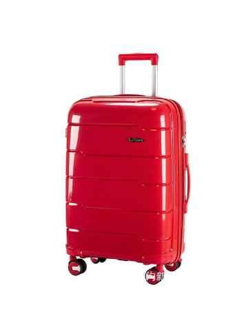 COFI 1453 3 tlg Hartschale Trolley Set Kofferset Reisekoffer in Rot