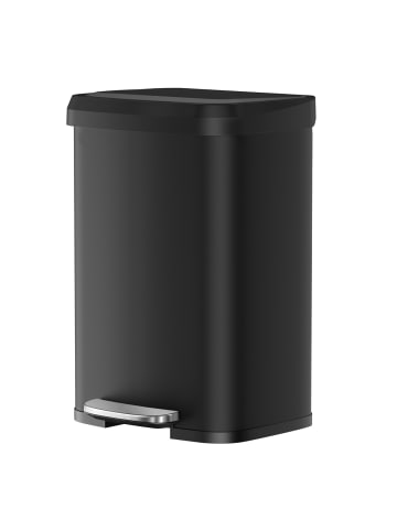 SONGMICS Mülleimer Powe in Schwarz - (B)38.1 x (H)58.6 x (T)40.5 cm - 50 L