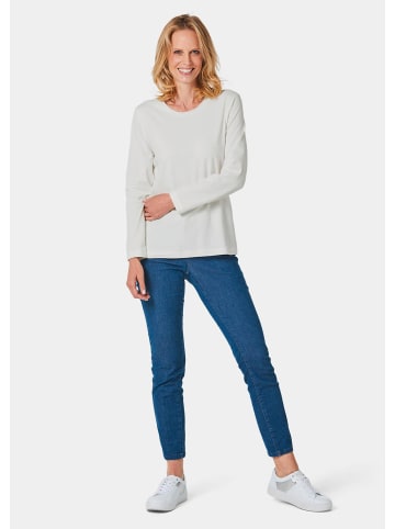 GOLDNER Kurzgröße:  Shirt in cremeweiß