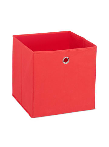 relaxdays 6x Aufbewahrungsbox in Rot - (B)30 x (H)30 x (T)30 cm