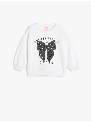 KOTON Sweatshirt in Ekru