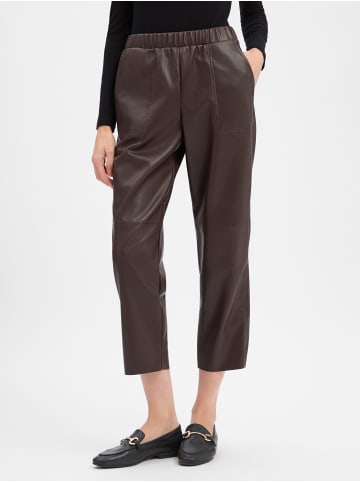 Marie Lund Kunstlederhose in schoko