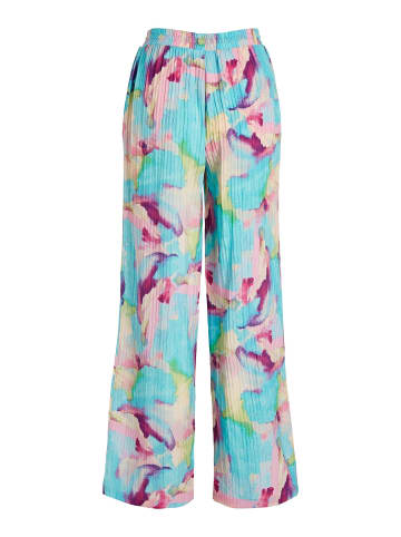 Vila Bequeme Stoffhose Stretch Marlene Pants Palazzo Style in Blau