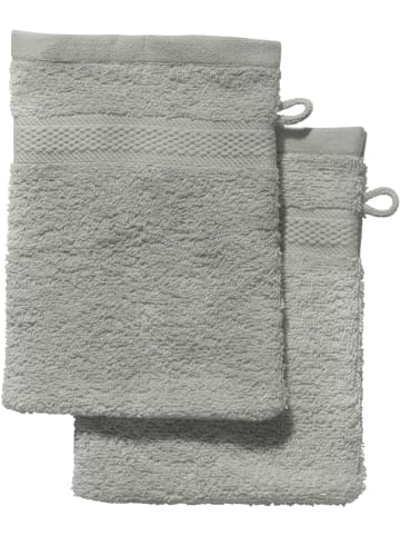 REDBEST Frottier Waschhandschuh 2er-Pack Chicago in grau