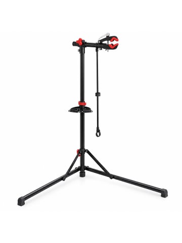 relaxdays Fahrrad-Montageständer in Schwarz - (B)101 x (H)160 x (T)82 cm