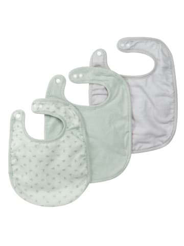 roba Organic 3er Lätzchenset 'Lil Planet' - Musselin - Bio-Baumwolle - Frosty Green