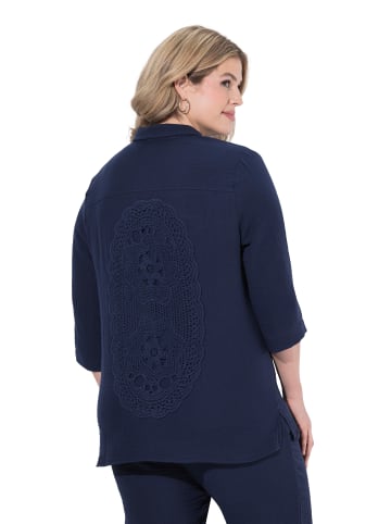 Ulla Popken Hemdbluse in marine